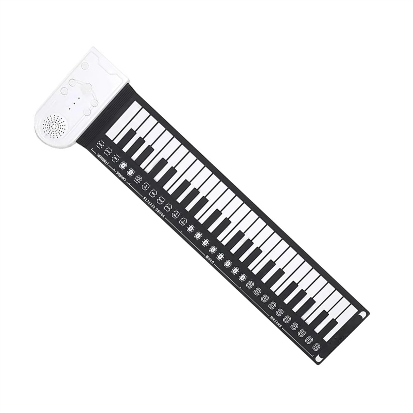 49 Klawiszy Składane Pianino Elektroniczne Instrument Klawiszowy Ręcznie Zwijane Pianino Wbudowany Głośnik Przenośne Keyboardy Pianino