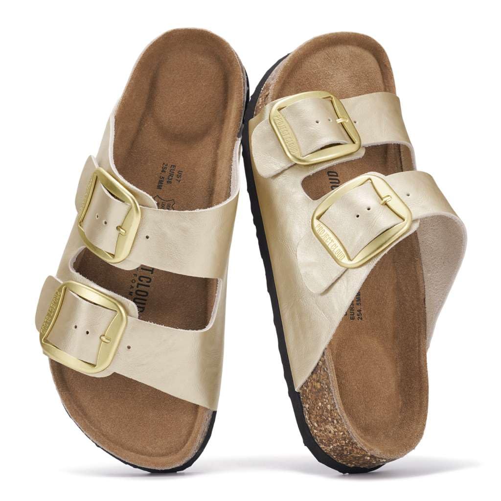 Project Cloud 100 Genuine Leather Flat Sandals for Women 2026 Comfortable Beach Essentials Womens Sandals Memory Foam Vacation