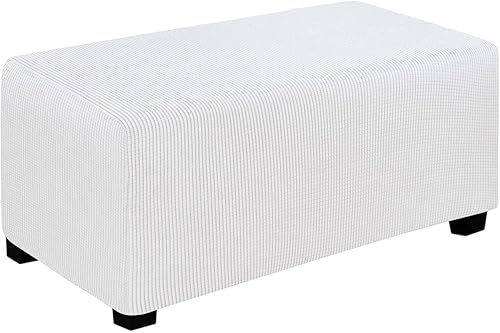 Miniatura 82 de Easy-Going Funda Elástica para Otomana Longitud 20-30 pulgadas Taburete de Almacenamiento Plegable Protector de Muebles Funda Rectangular Suave con
