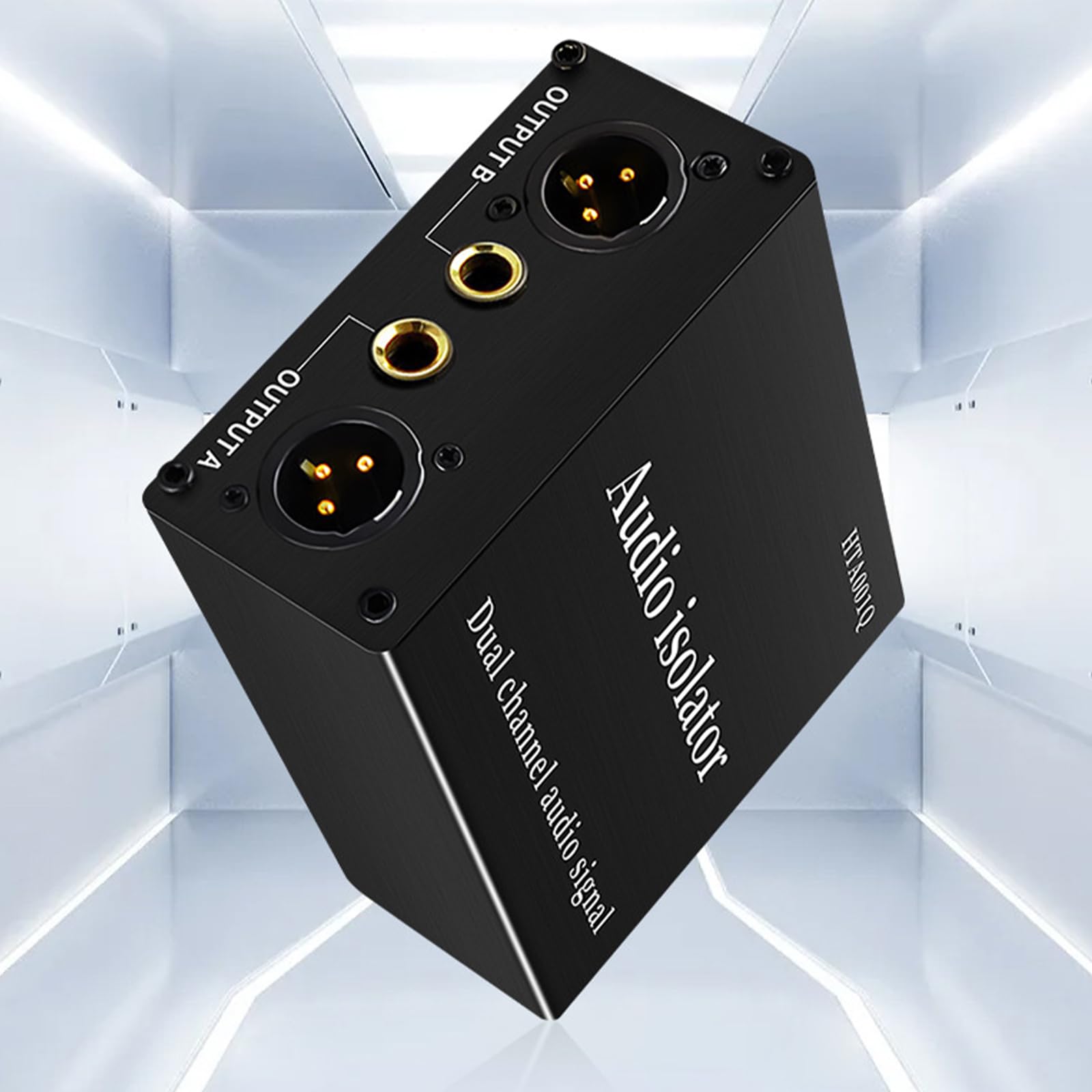 Filtro antirumore Musicale Professionale XLR 6, 35 mm Ingresso e Uscita Isolatore Loop Massa Musicale per sistemi Chitarra e Mixer Divisore impedenza