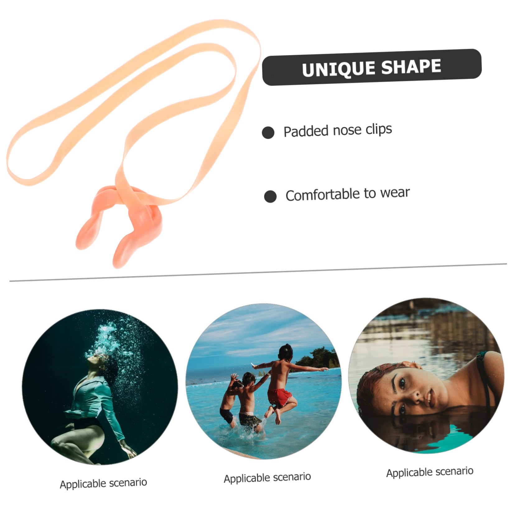 Sosoport STK elastisches Band Stretch Band nasenschutz strechguertel Schwimmzubehör wasserabdichtungen Waterproof Stretch bänder Sport Nasenschiene Spielzeug Nasenklammer Kind Nasenpads