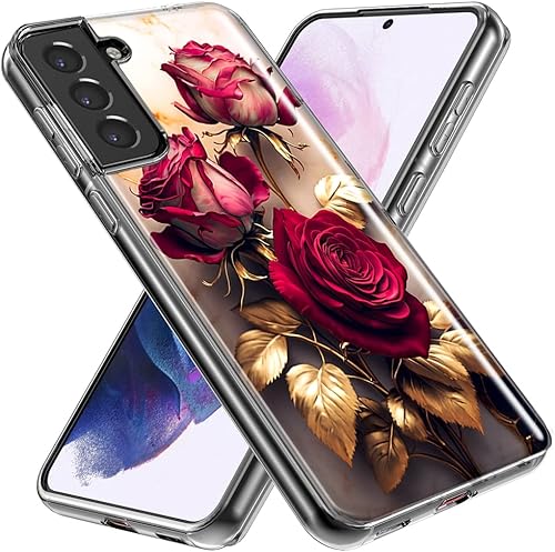 Miniatura 2 de MUNDAZE - for Samsung Galaxy Note 20 Ultra Romantic Elegant Gold Marble Red Roses Case Slim Hybrid Shockproof Hard Shell Soft TPU Heavy Duty