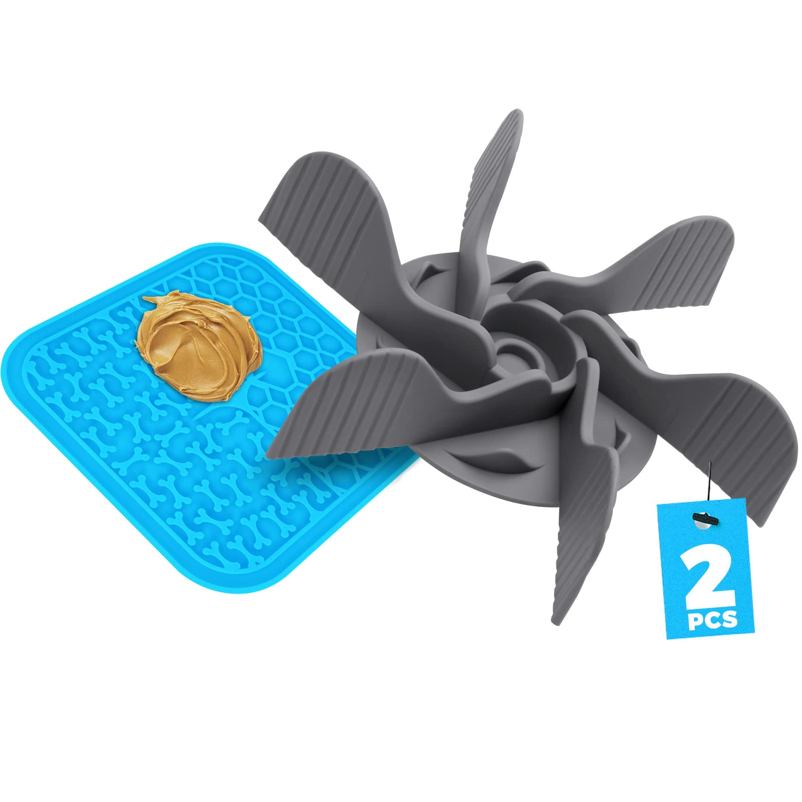 2 PCS Slow Feeder and Lick Mat for Dogs, Dog Slow Feeder Insert with Strong Suction, Slow Feeder Dog Bowls for Large Medium Small Dogs Cats, Dog Licking Pad, Puzzle Feeding Bowl Mat for Pets (B0BZYZGCFX) Amazon Price History, Amazon Price Tracker