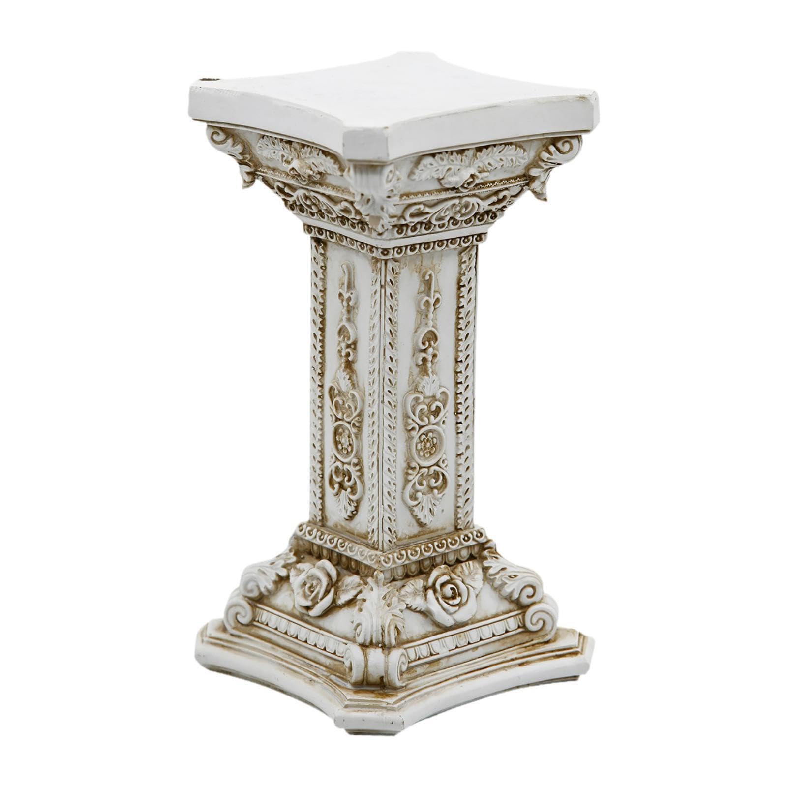 Fromceo Multicolor Greek Column Statues Decors Roman Pillar Statues Artistic Ornament Decorative Roman Column Pedestals For Garden Homes Roman Pillar Statues Greek Column