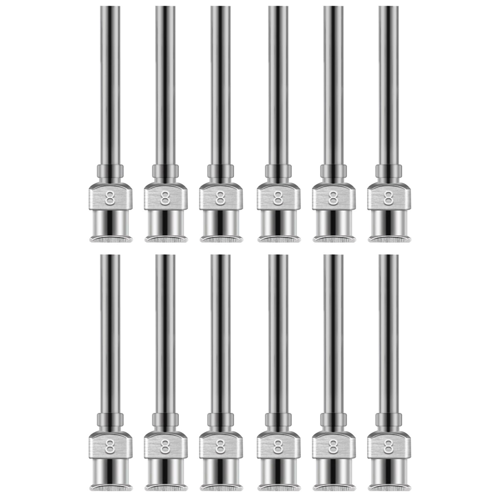 Uqezagpa 8G 12Pcs 38Mm Dispensing Needle Featuring Smooth Flows And Stainless Steel Construction For Precisions Tasks Lab Dispensing Needle & Accessories