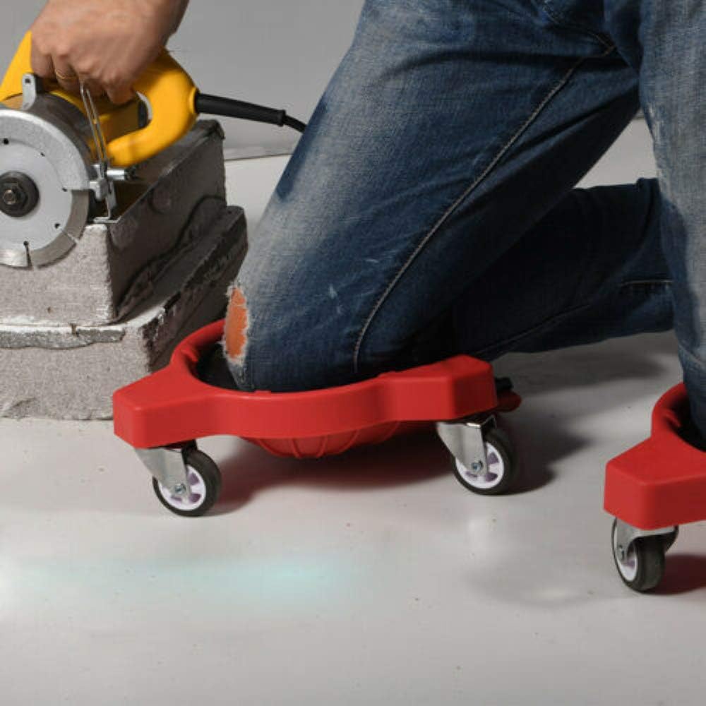 1 pieces ABS knee joint rolling wheel flexible wheel be used for working on Carpet Installation,Concrete and Masonry Work,Painting Low Places,Construction Work