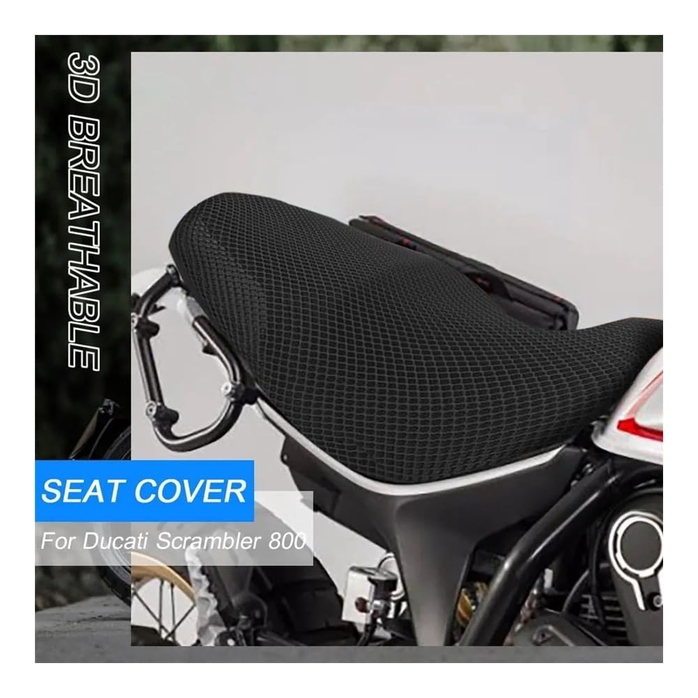 Coprisella Scooter Coprisedile Con Cuscino In Rete 3D Per Du&cati Scrambler 800 Coprisedile In Tessuto Di Nylon Antiscivolo Per Moto