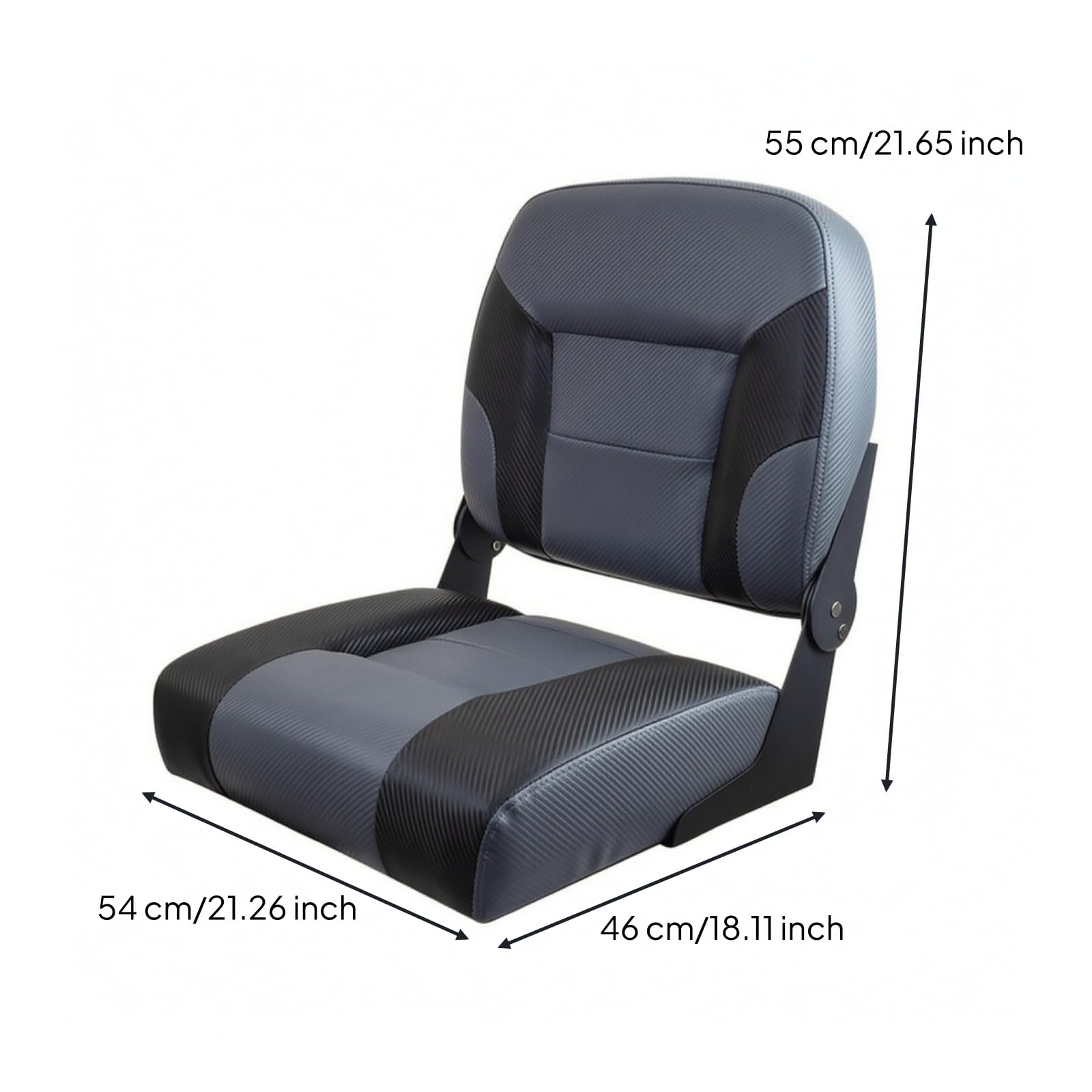 Generic Cuscino Sedile per Barca con Rivestimento in Pelle Pvc Resistente E Imbottitura Spessa per Seggiolino di Comando E Posto di Osservazione Adatto per Nautico, Nero, Grigio, Legno, style to 4