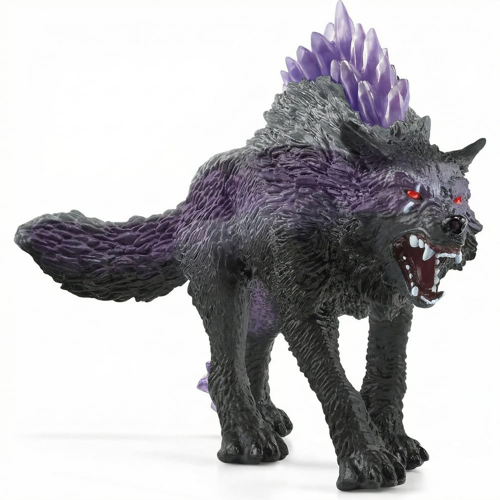 PPYQD Mythical Creature Shadow Wolf Figure, Shadow Wolf Model Toy, PVC Ornaments, Simulation Animal Model, Suitable as a Birthday Gift