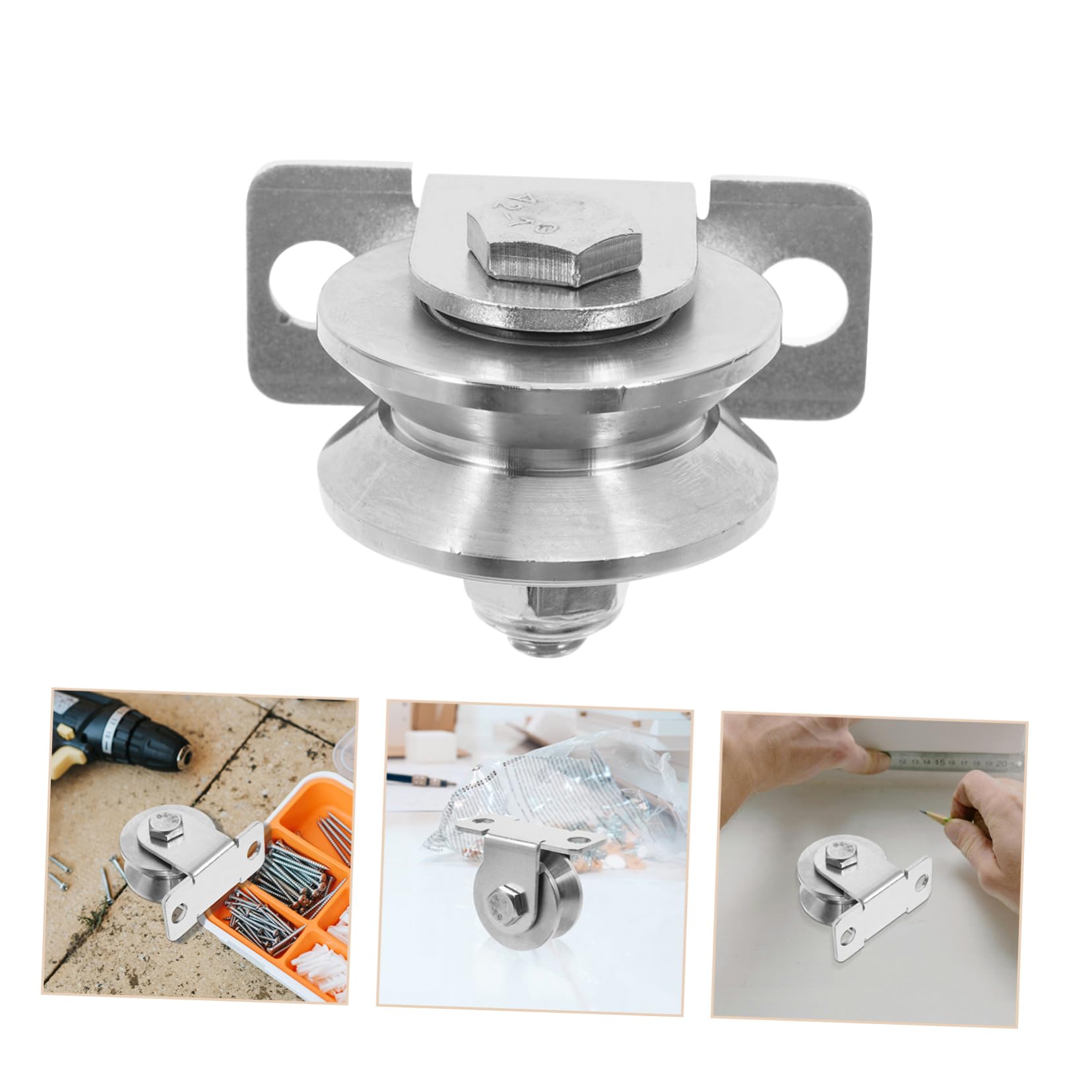 VALICLUD Puleggia con Cuscinetti Interni 48mm per Fune in Acciaio Inossidabile Sistema Pulegge Versatile, Funzionamento Uniforme Confezione da 2 Pezzi per Porte Scorrevoli
