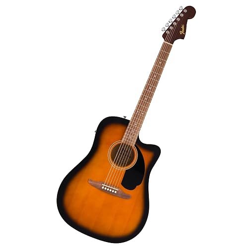 Fender California Debut Redondo CE Series Beginner Acoustic Guitar, Sunburst