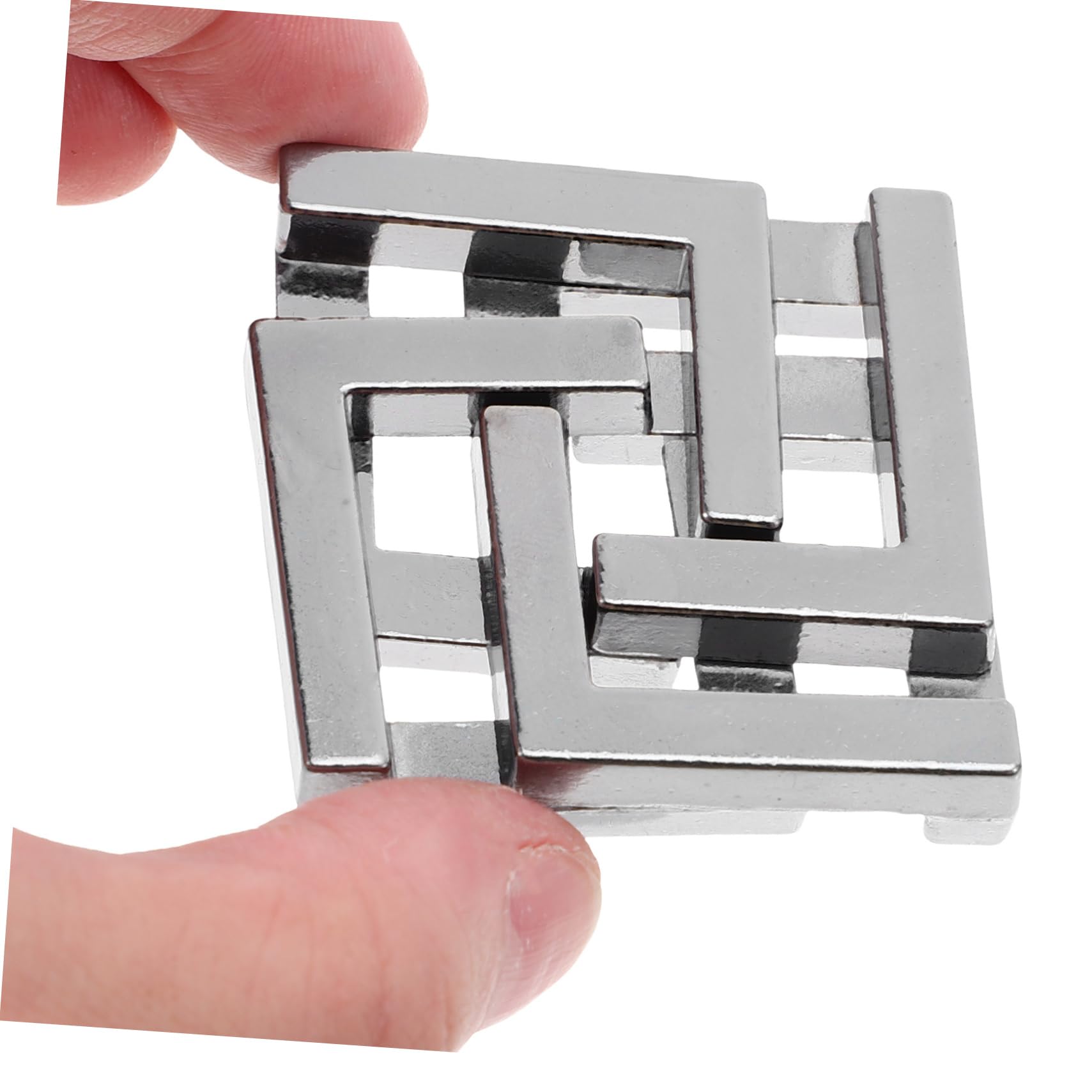 SUPVOX Rompicapo Metallico 9 Elementi per Allenamento Cerebrale Puzzle Logici in Lega di Zinco per Adulti, per Feste e Regali Creativi
