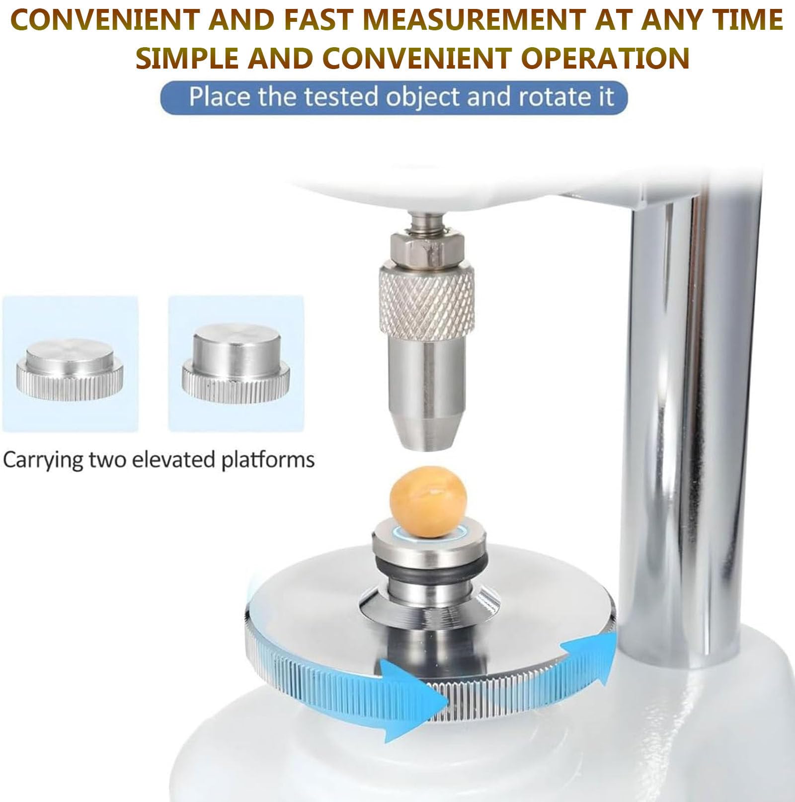Medidor digital de dureza de grano, mini durómetro para pruebas de germinación de semillas de laboratorio y control de calidad de cereales en centros de pruebas