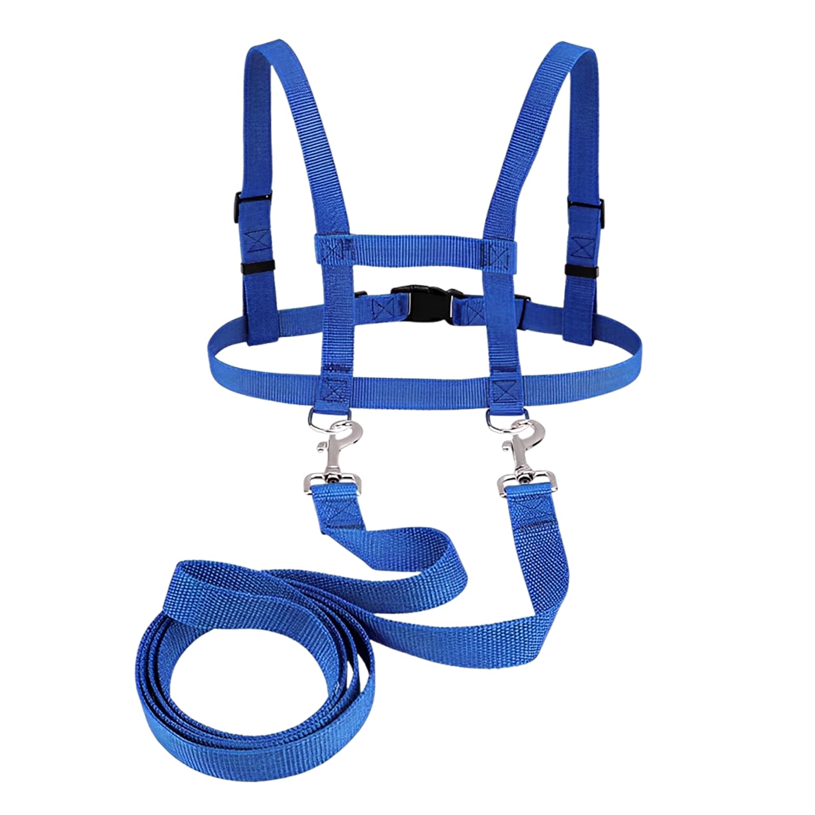 Laisse de cheval pour jouer pour enfants - Bleu - Corde de cheval - Taille réglable - Convient pour les garçons et les filles - Jeu de rôle en plein air - Simulation d'équitation (bleu)