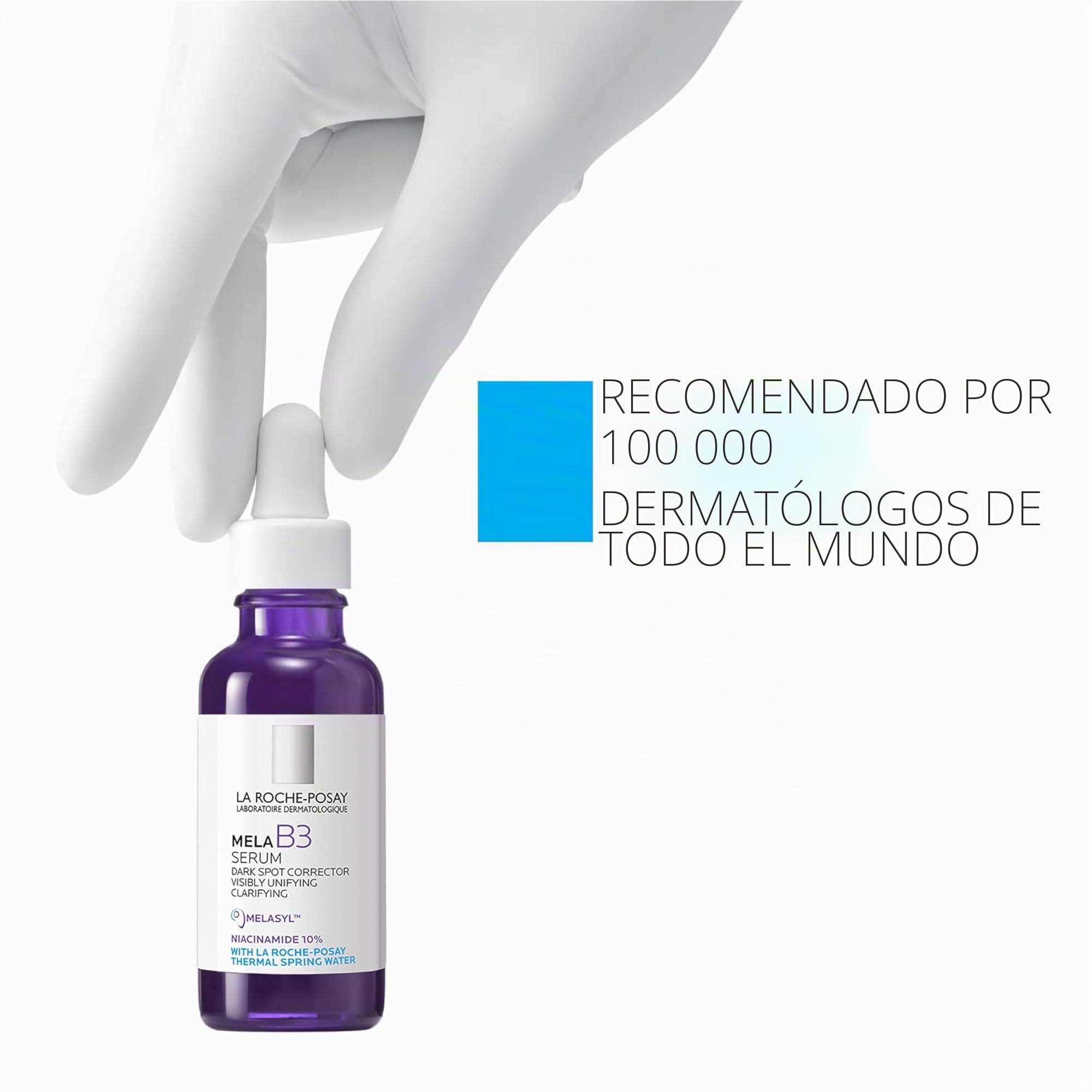 La Roche-Posay Mela B3 - Sérum antimanchas de pigmento (2 semanas, antirecaída, con melasilo y niacinamida, 50 ml) | Para pieles muy sensibles, suero antimanchas de pigmento, con melasilo patentado, dermatológicamente probado, antiedad