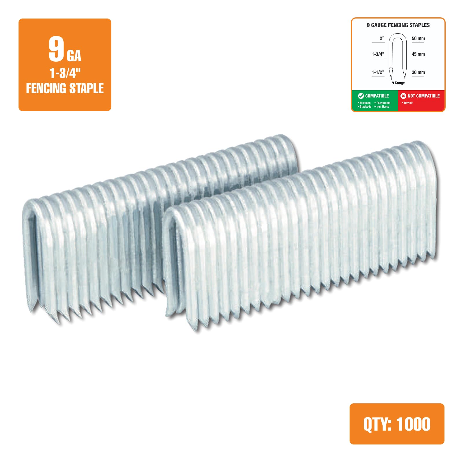Freeman Fencing Staples - 1000 Count -2 Freeman Fencing Staples - 1000 Count -2