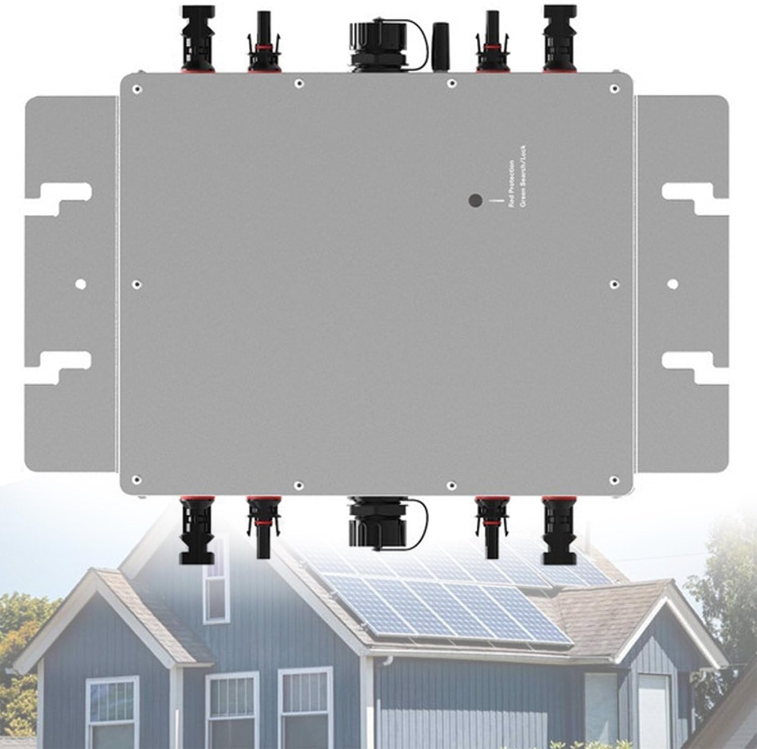 Microinversor Solar de 2000W con Control WiFi y Certificación IP65 - Inversor Conectado a la Red para Techo al Aire Libre