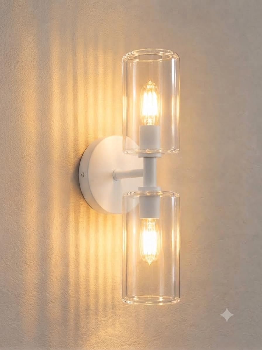 Rose Gold Wall Light - Elegant Crystal Sconce -7