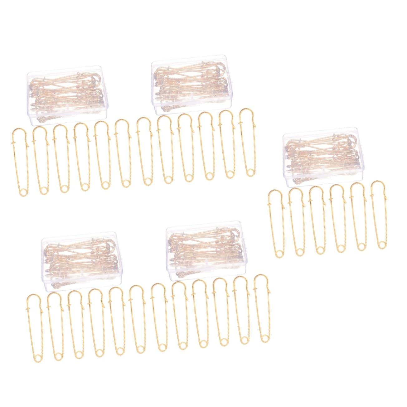 TEHAUX 50piezas Alfileres De Seguridad Vintage Clips Metálicos Para Manualidades y Costura Pinchos Para Sujetar Ropa y Accesorios
