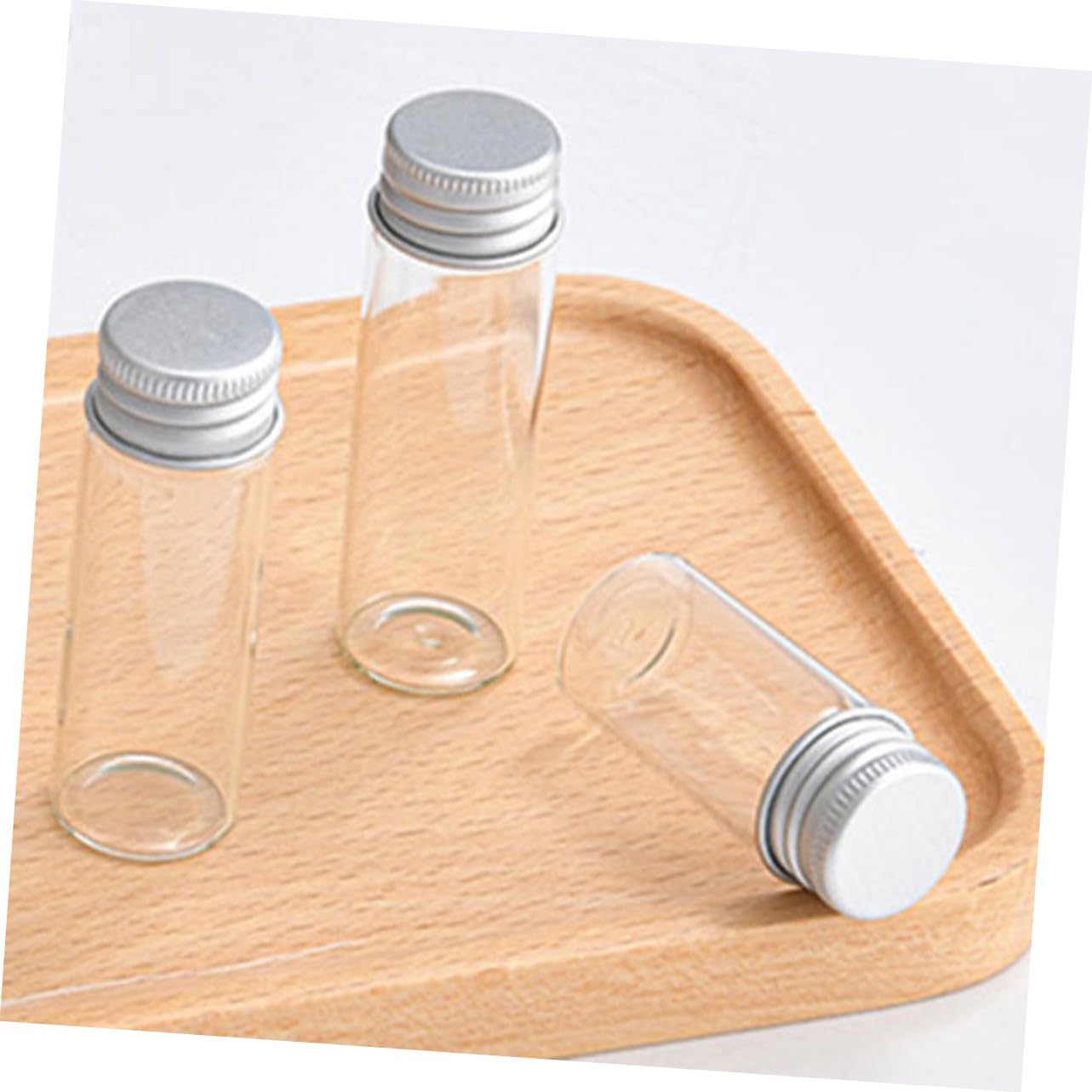 30piezas De Ensayo De Vidrio Tapa De Pequeños Frascos Para Muestras De Laboratorio Decoración De Bodas y Regalos De Joyería
