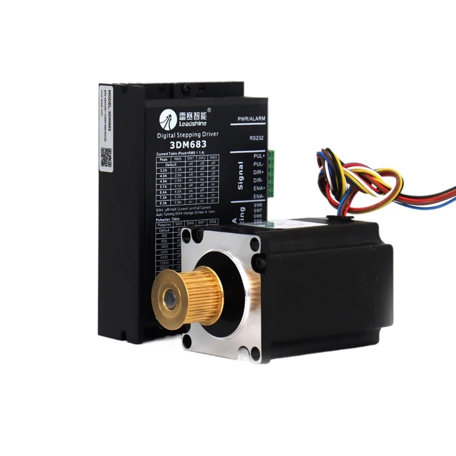 EKFBQBGW 3 Phase 57 Stepper electronic starter NEMA23 3DM683+573S09-L/573S15-L 0.9NM 1.5NM 3.5A use for Cutting Machine(573S09-L)