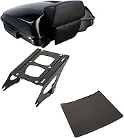 Vista 28 de TCMT - Caja de maletero para motocicletas Black Latch Razor con almohadilla de respaldo para Harley Touring 2014-2025 CVO Road King Road Glide