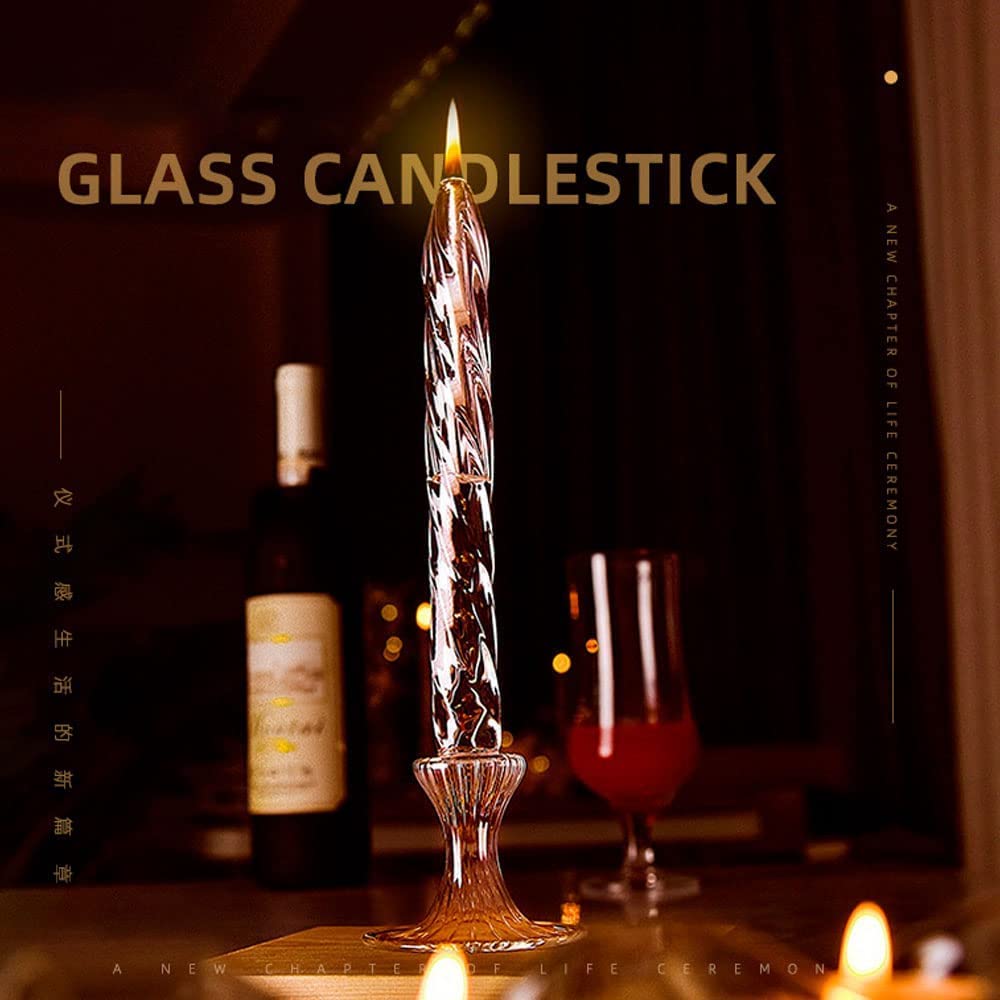 Petroleumlampe, Glas mit Docht Retro Desktop Kristallkammer for den Innenbereich Notfall Öllaterne(H 29cm)