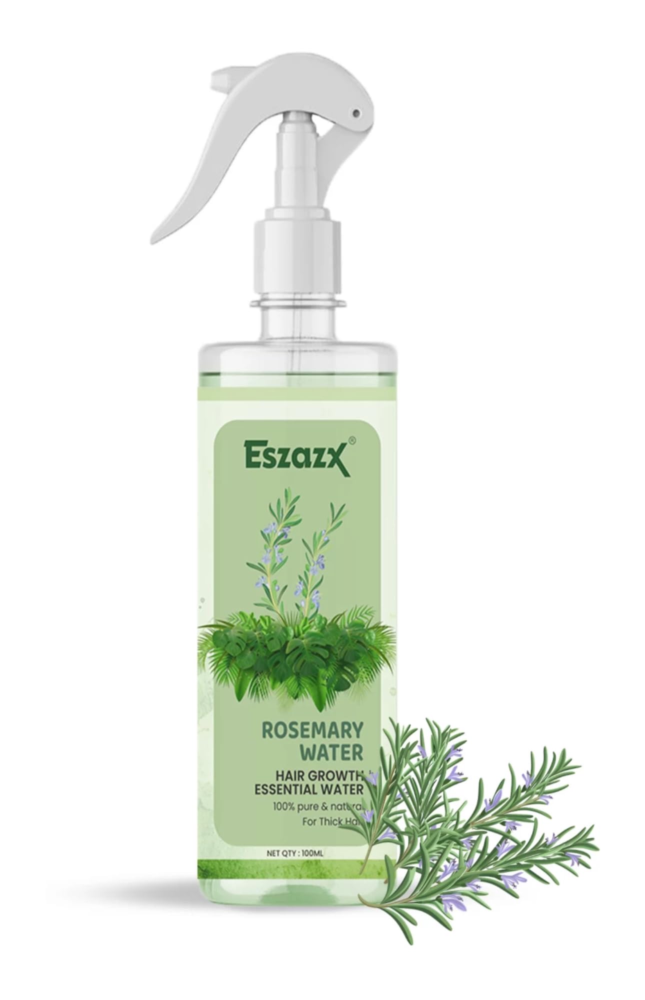 ESZAZX Rosemary Water Hair Growth Spray, 100% Pure Essential Water, 100 ml-image-32