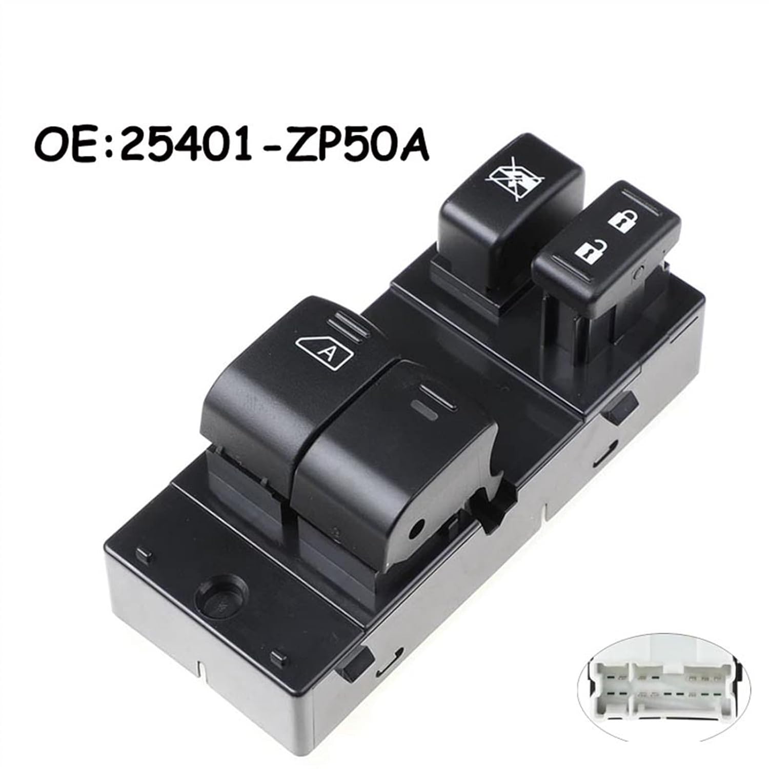 Car Auto Accessorie Front Left Driver Power Window Switch 25401-ZP50A 25401ZP50A 1Pcs