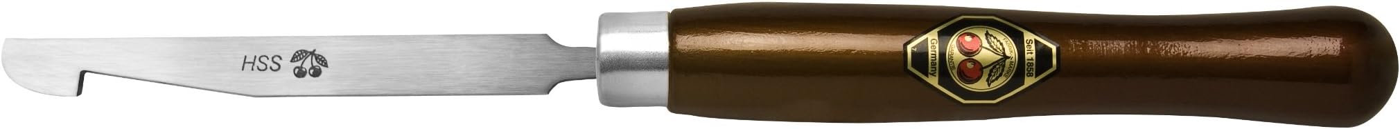 Kirschen1589020 HSS-Side Cutting Scraper with Long Hornbeam Handle, Brown/Silver, 20 mm