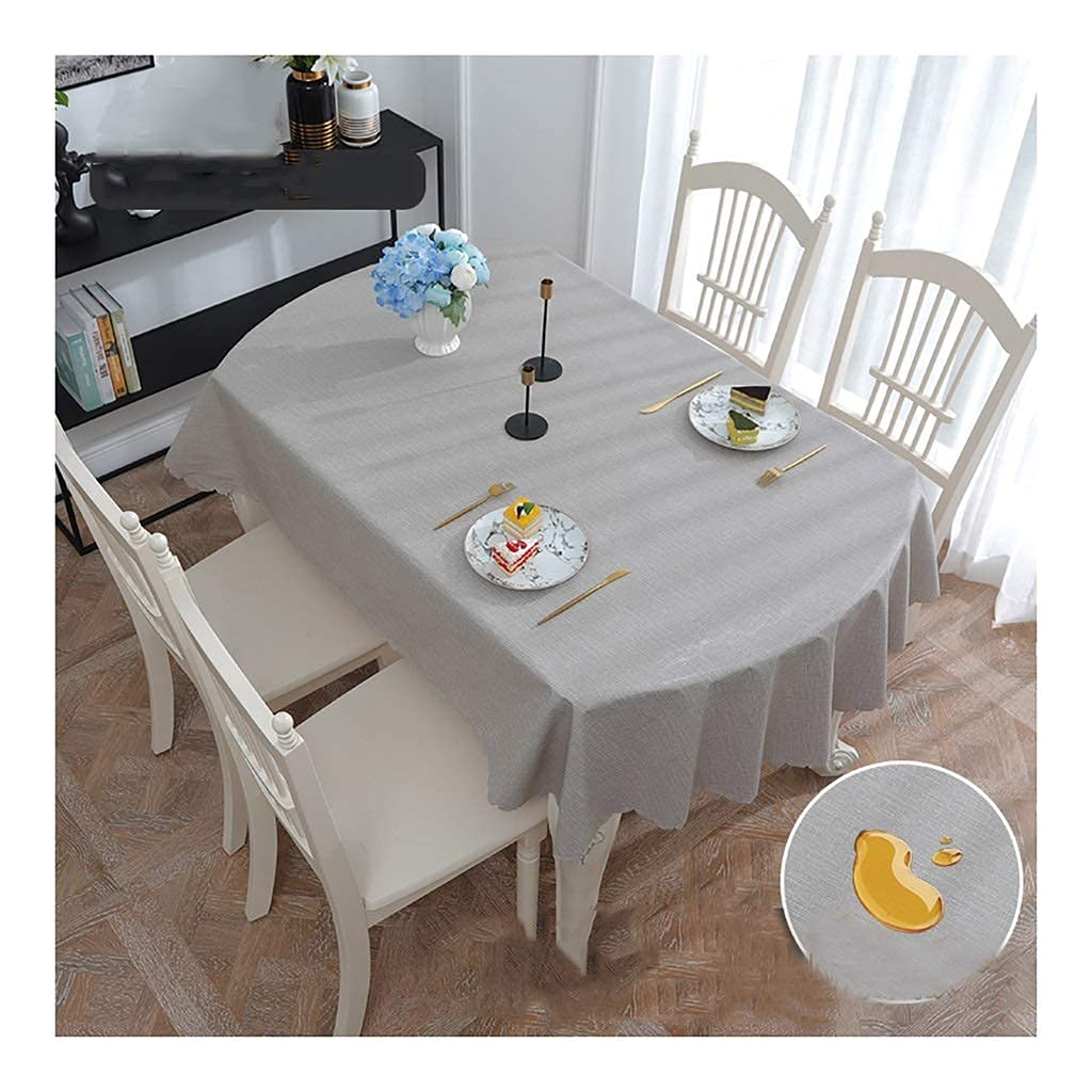 Nappe en PVC ovale haut de gamme résistante à la chaleur couleur kaki