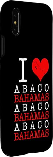Miniatura 9 de Funda para iPhone XR Abaco I Love Bahamas Map Vacation Cruise Bahamian Valentine