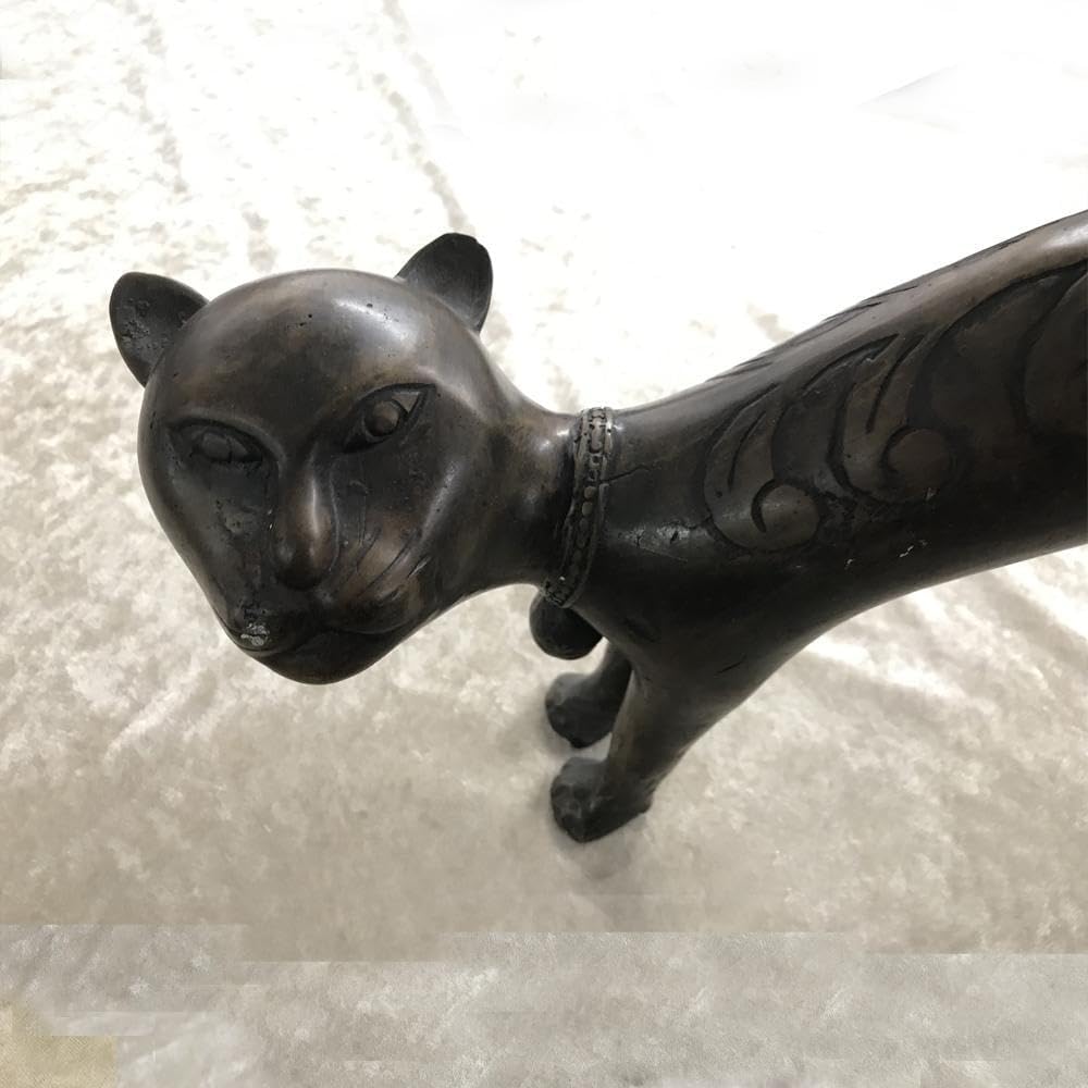 猫】ブロンズ鋳造 33cm ルーヴル美術館工房監修 猫】ブロンズ鋳造 33cm
