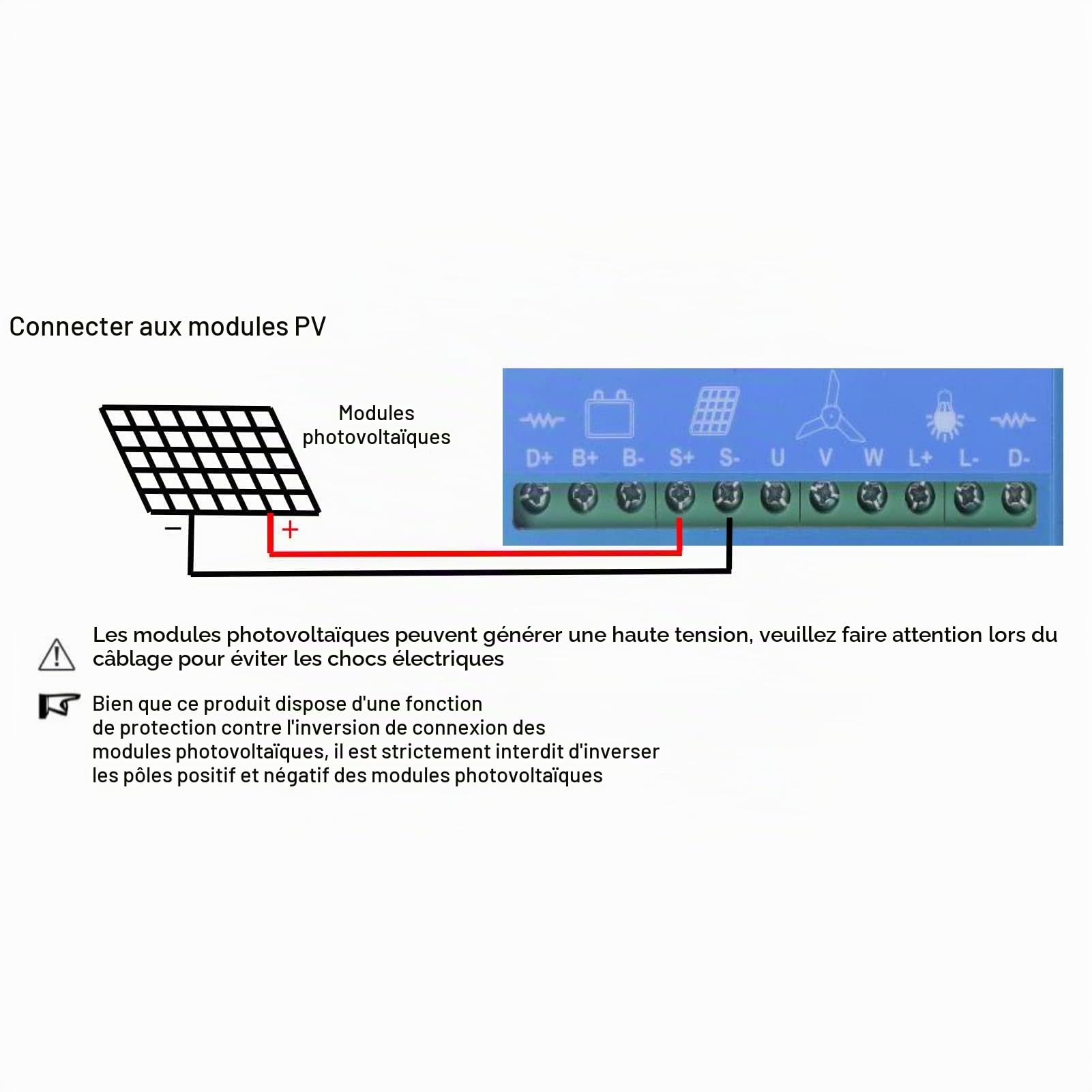 Contrôleur Hybride Solaire Éolien MPPT Régulateur de Charge avec Boost Déchargeur pour Système de Panneaux Solaires