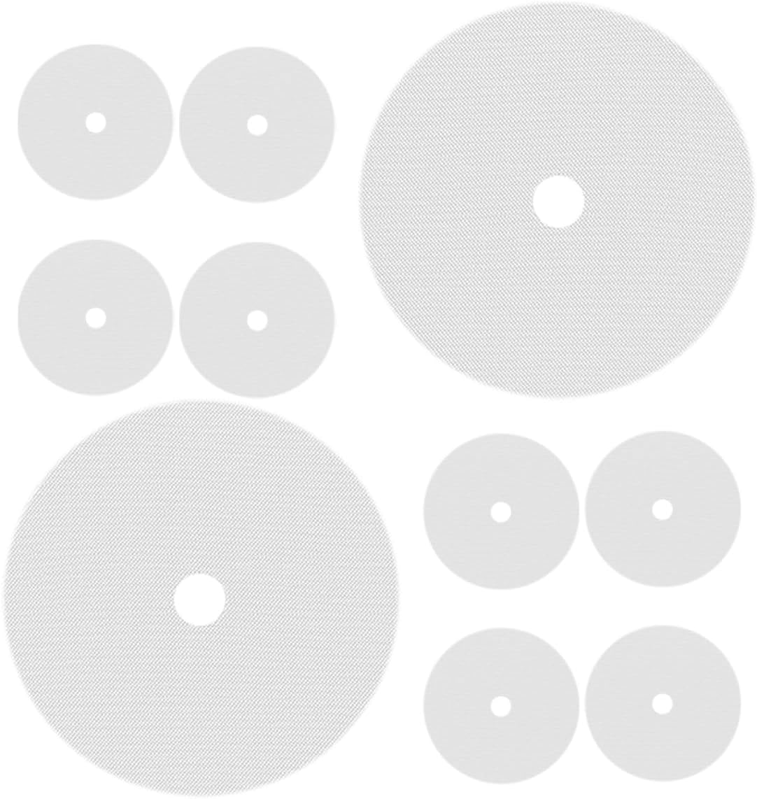 10pcs Silicone Dehydrator Sheets Round Non-stick Mats for Fruit Dryer Versatile Baking Liner