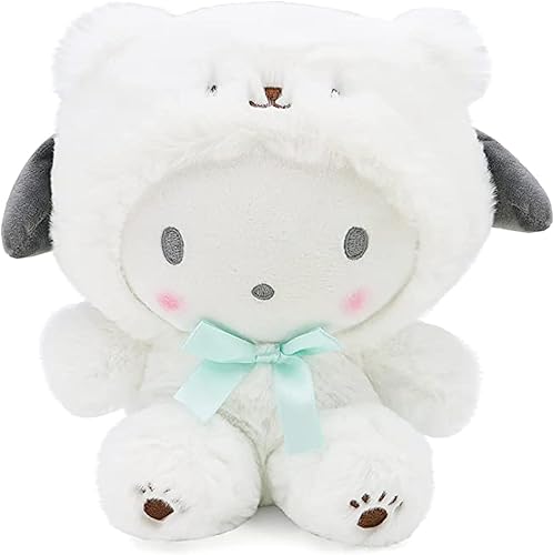 Miniatura 8 de Peluche Kawaii de dibujos animados de oso blanco de la serie Cross-Dressing Series, muñeca de felpa suave, almohada de peluche, juguete de peluche
