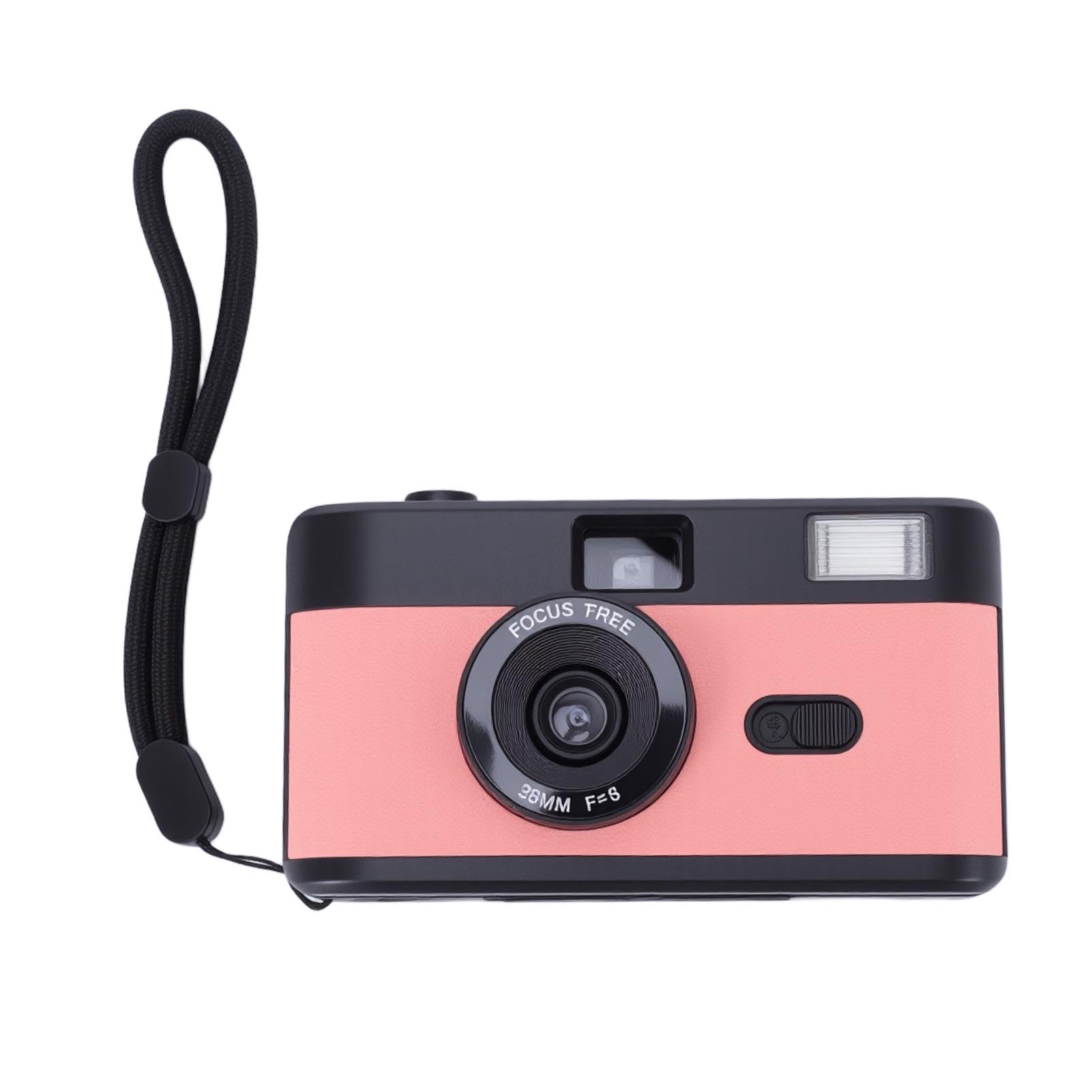 Generic Cámara de Película de 35 Mm Cámara de Película Recargable Elegante con Flash para Entusiastas de la Fotografía Cinematográfica de Fotografía Simple para Varias Escenas 1 Pila Seca AA (Negro