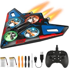 deAO Foam RC Plane for Kids Adults Remote Control Airplane with LED Light