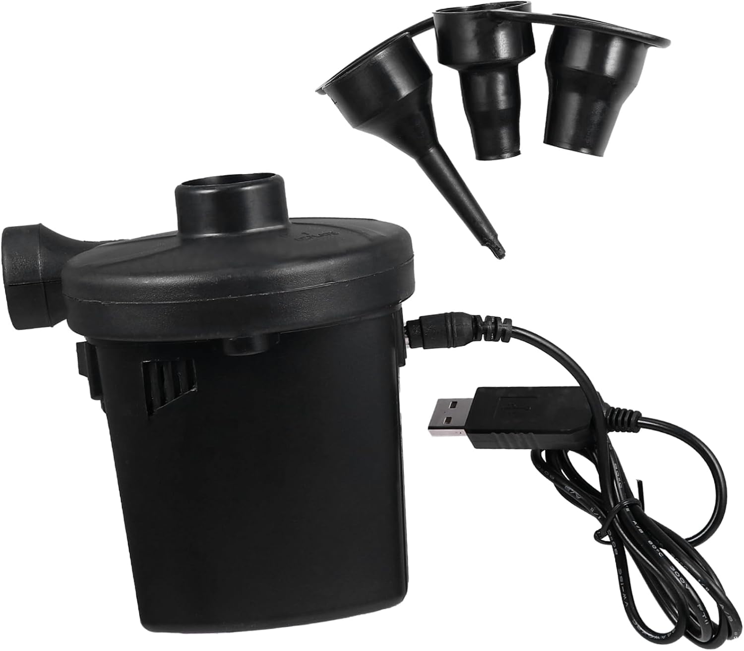 Luxshiny Rechargeable USB Electric Air Pump for Air Mattress Portable Inflator with High Speed Motor Compact Compatibility for Easy Inflation of Pool Floats