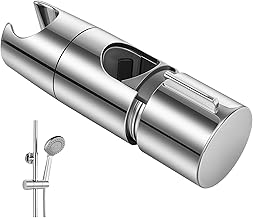 URAQT Shower Head Holder, Adjustable Shower Holder Bracket for 18-25mm Sliding Rod, Detachable Universal Showers Lift Rod Replacement Bracket, No Drilling Required, Showers Head Accessories Parts