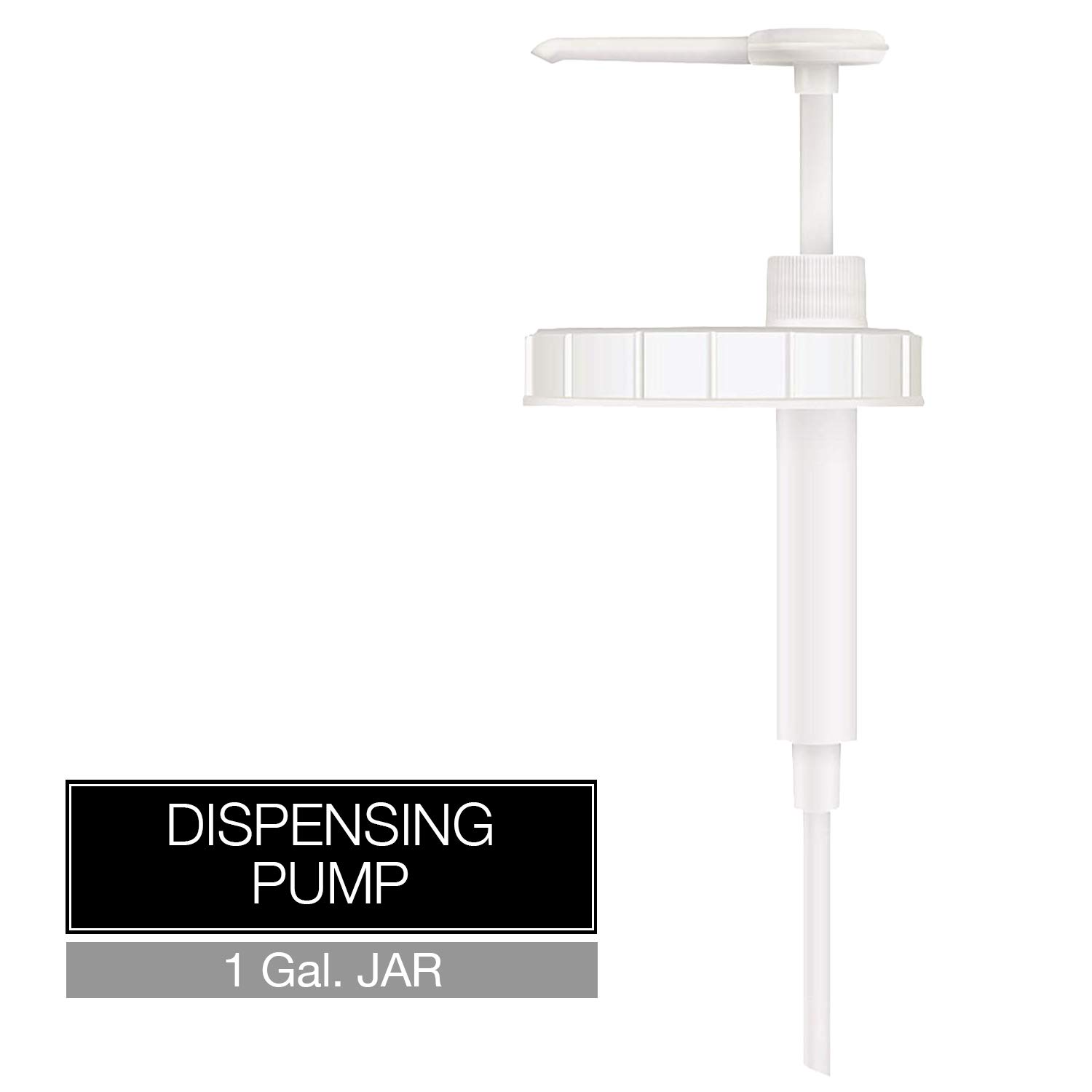 Bon Vital' Pump for 1 Gallon Jars, Works with Thick Massage Cremes and Balms, Easily Dispense Massage Product with One Hand for Convenient Use for Massage Therapists, Fits on 1 Gallon Jars