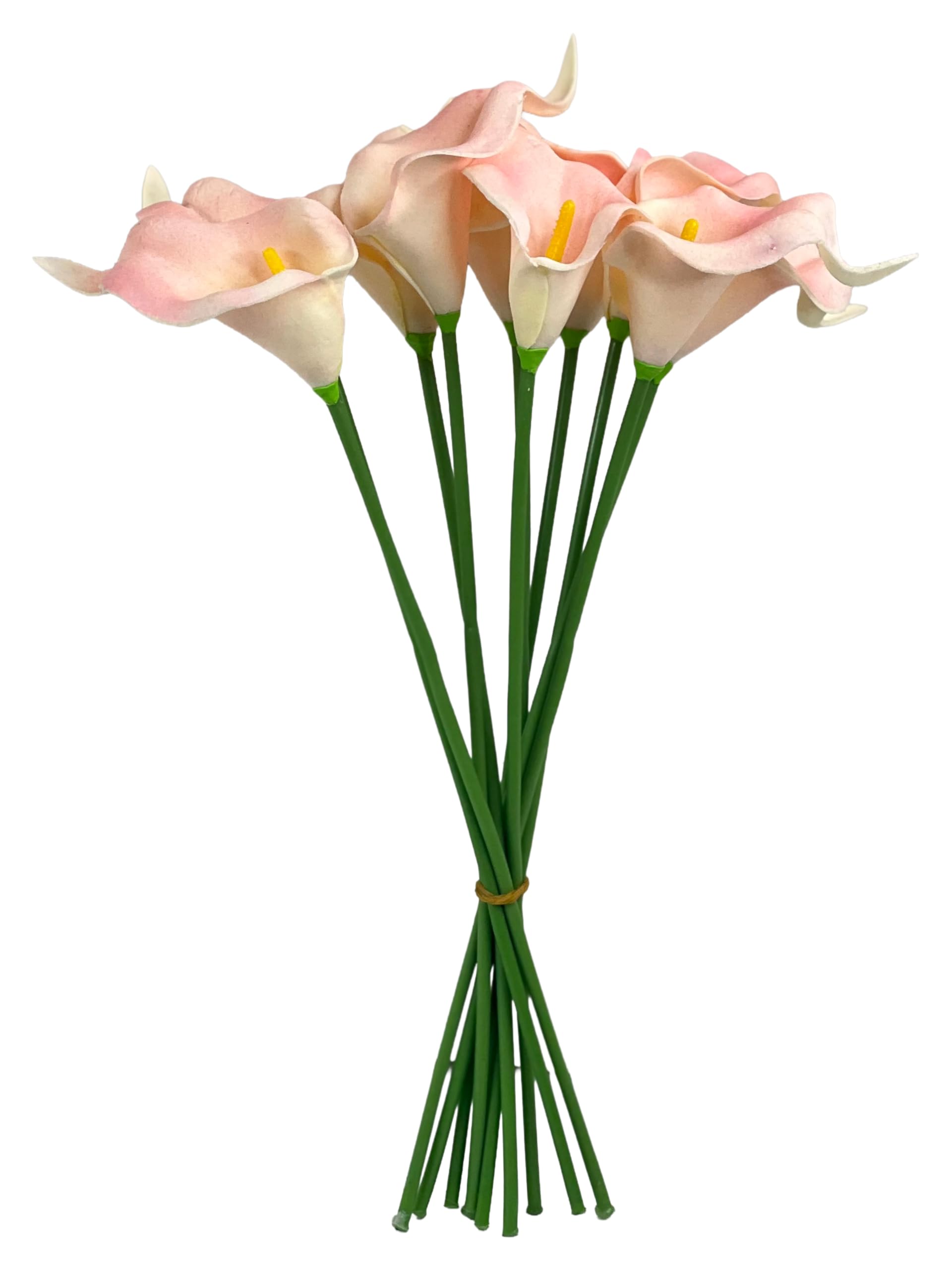 Elegant Artificial Calla Lilies - Realistic Flower Sticks -6 Elegant Artificial Calla Lilies - Realistic Flower Sticks -6