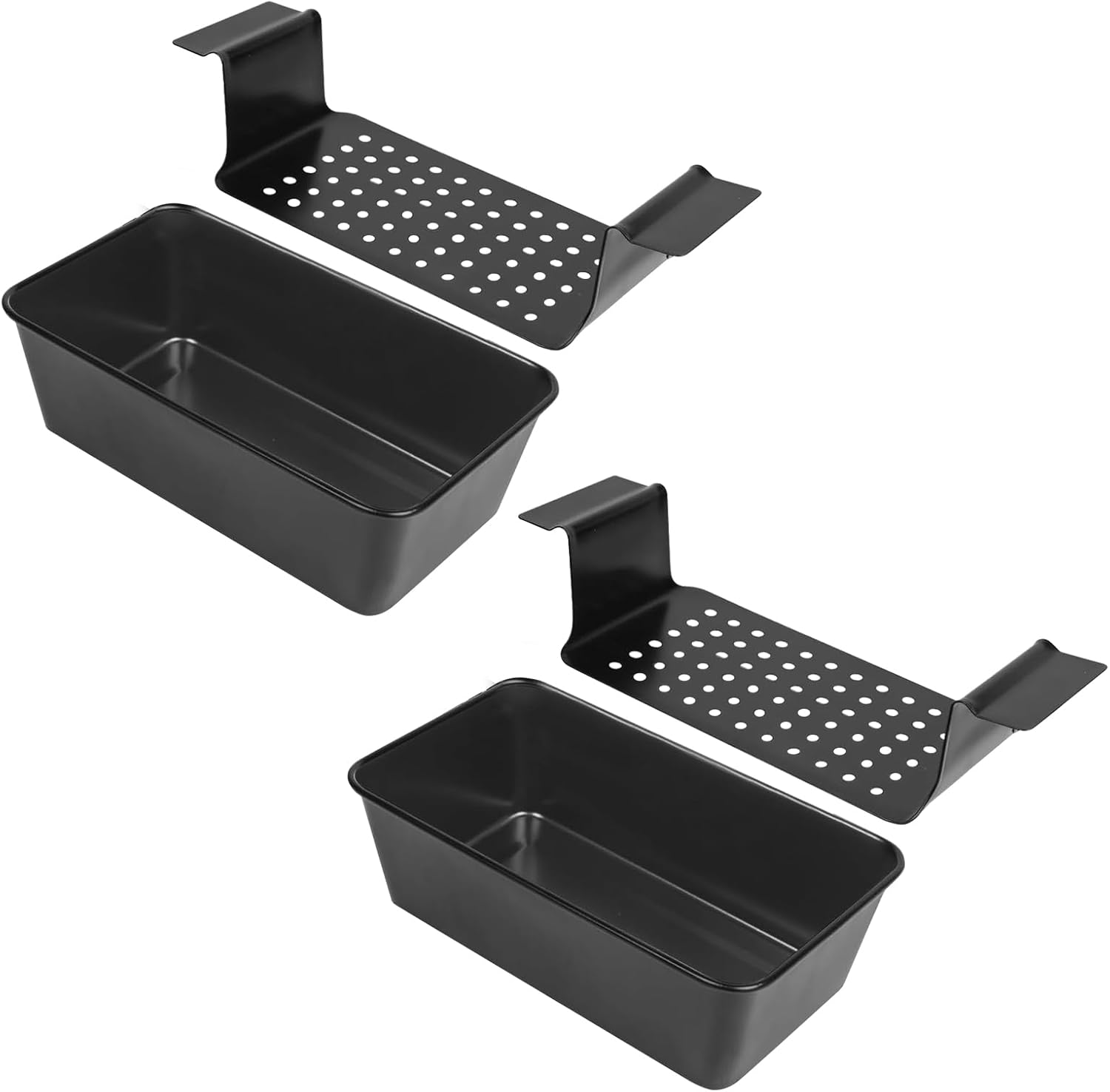 XUOHEAD 2 Pack Nonstick Meatloaf Pan with Drain Tray - 9x5 Inch Loaf Pans for Fat-Free Baking, Meatloaf, Bread & Easy Cleanup