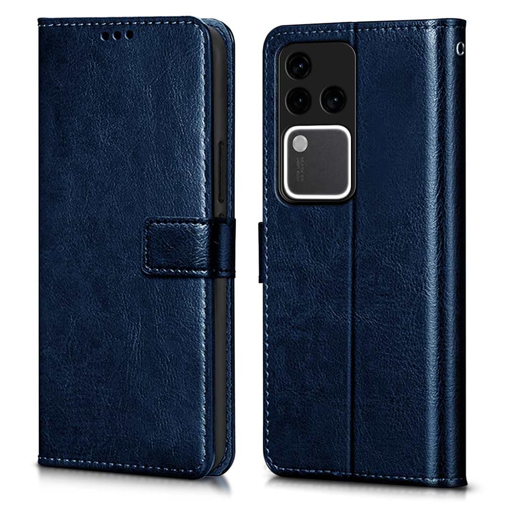 WOW IMAGINE Shock Proof Flip Cover Back Case Cover for Vivo V30 Pro (Flexible | Leather Finish | Card Pockets Wallet & Stand | Blue) (B0CWYVC71T) Amazon Price History, Amazon Price Tracker