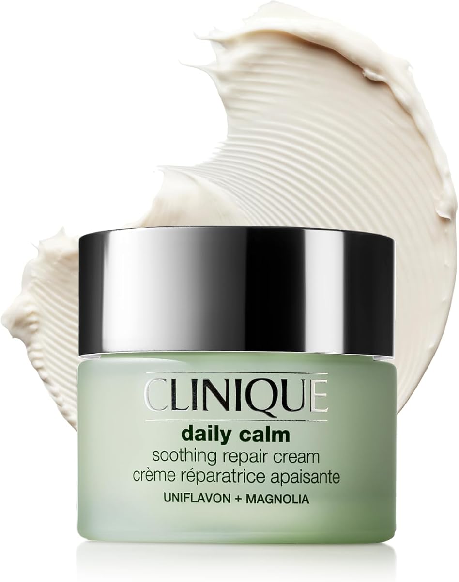 Crema facial reparadora calmante Daily Calm de Clinique para pieles sensibles y enrojecimiento con ácido hialurónico + ceramidas | Hidratante de barrera cutánea
