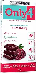 Chocolate 70% Cacau com Cranberry 70g - Only4