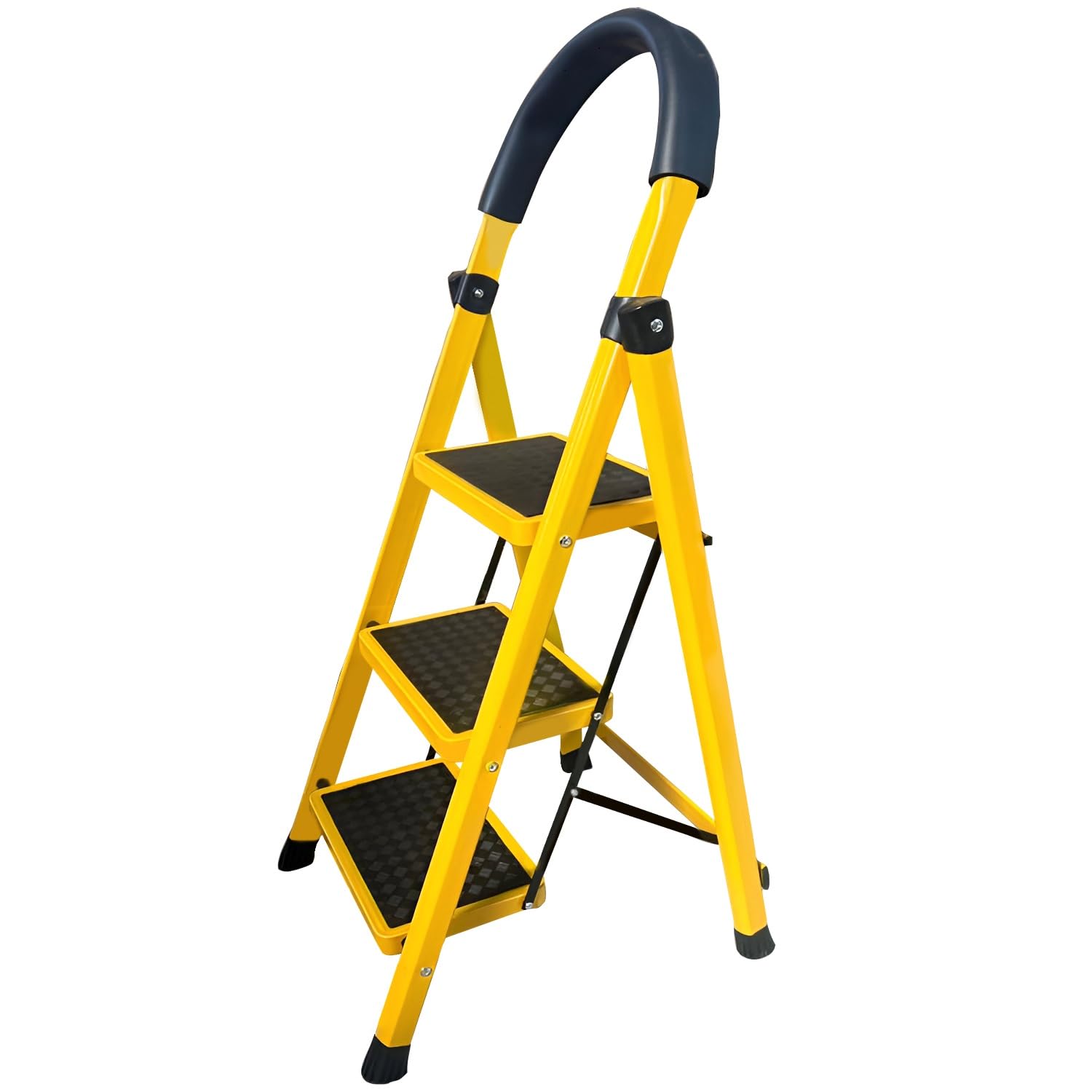 Asian Paints TruCare 3-Steps Trendy Steel Ladder, Foldable Ladder for Home & Office use, Durable, Wide, Anti-Skid, Lightweight & Easy to Carry, with 5 Years Warranty (Yellow) (B0CWPFSW5T) Amazon Price History, Amazon Price Tracker