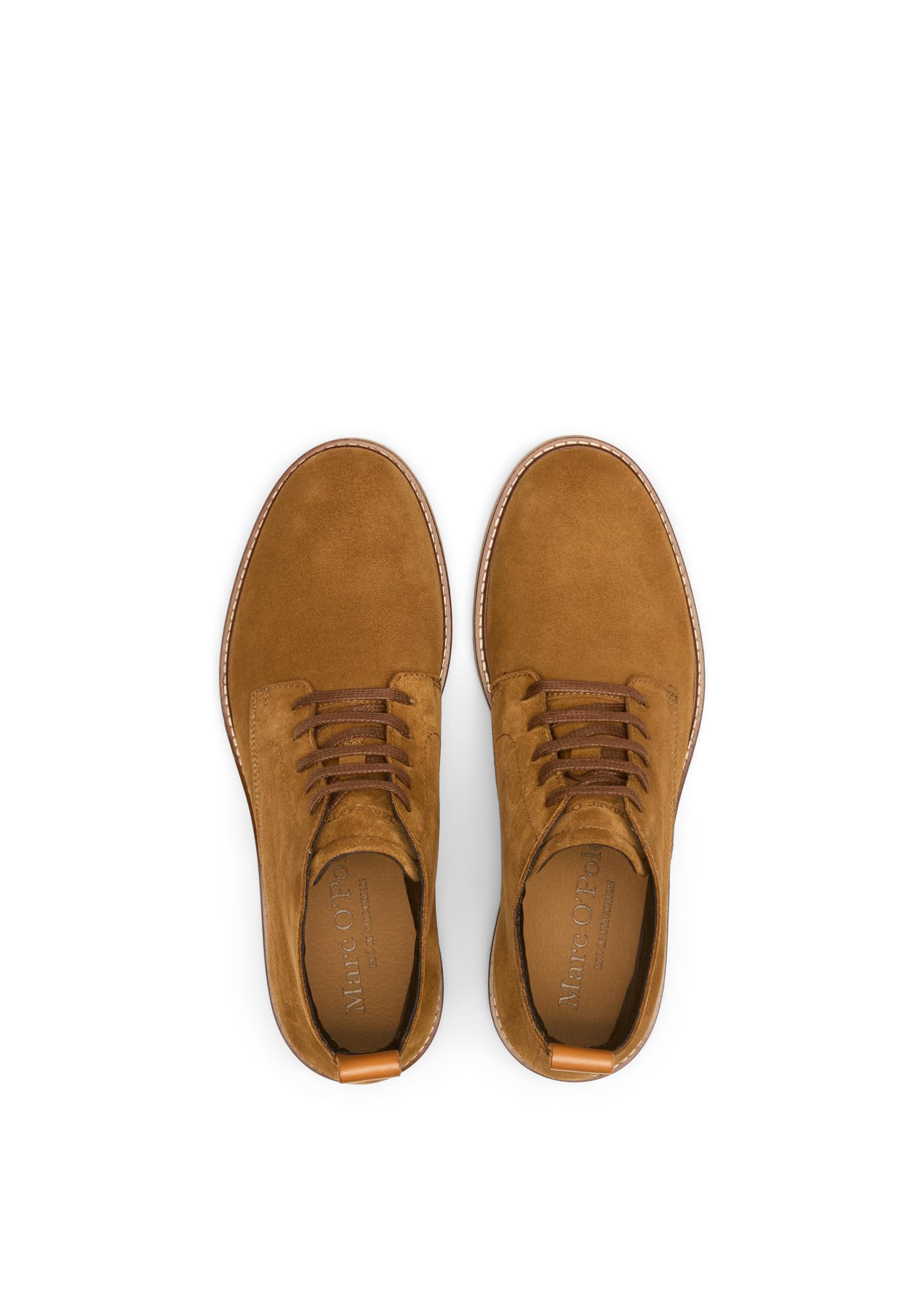 Marc O’ Polo Herren - Chelsea Boots Linus 4B in beige Rauleder