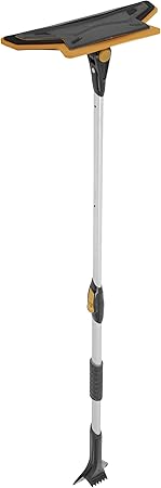 True Temper ABTT5212 Telescoping Scratch-Free Snow Brush with End Scraper
