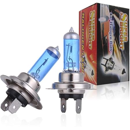 Amazon H7 ヘッドライト ハロゲンランプ 明るいホワイト 5000k 100w ハロゲンバルブ 車用ヘッドライト 電球 ロービーム 1ペア 車 バイク 車 バイク